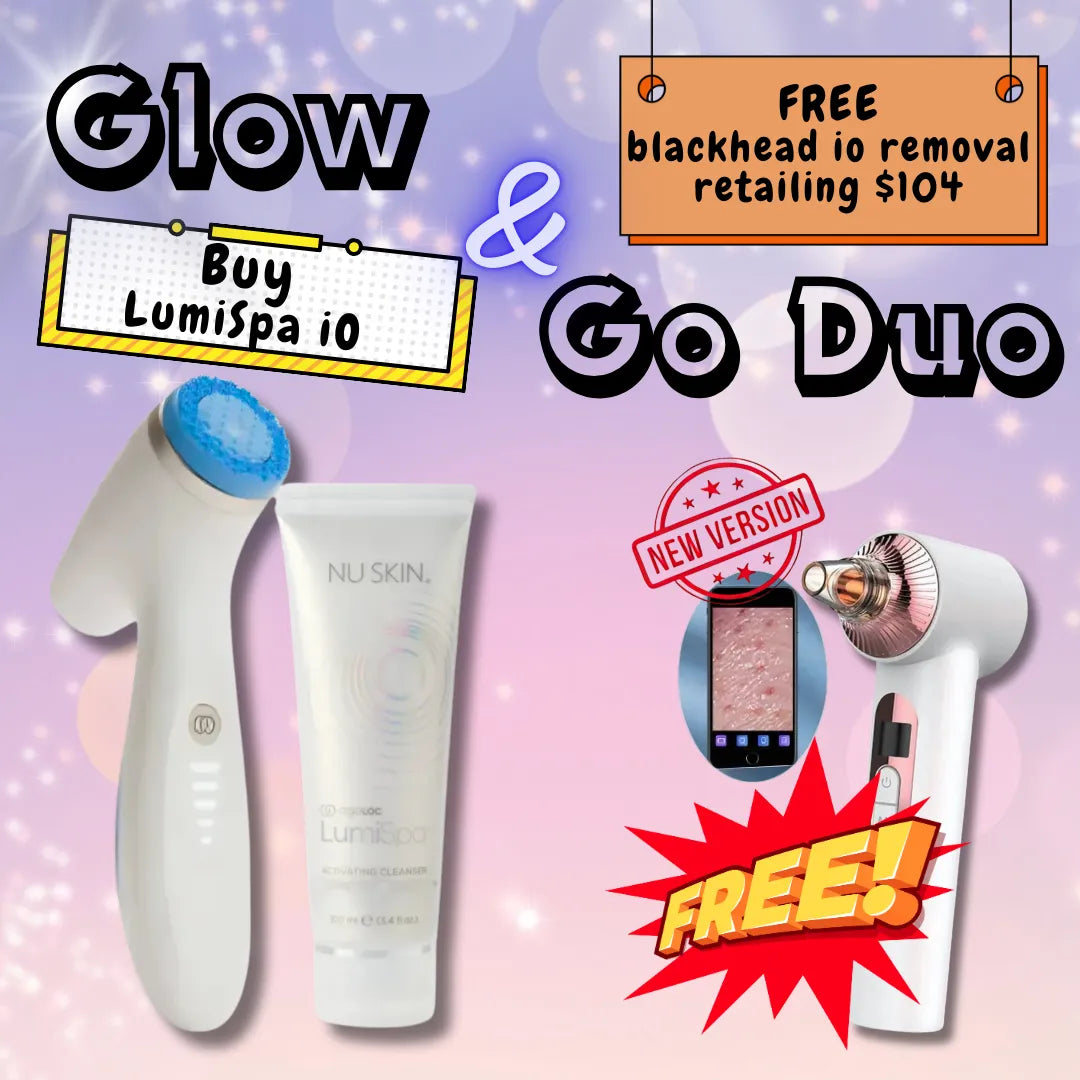 Product Bundle Glow & Go Duo - LumiSpa iO & get FREE Blackhead iO Removal