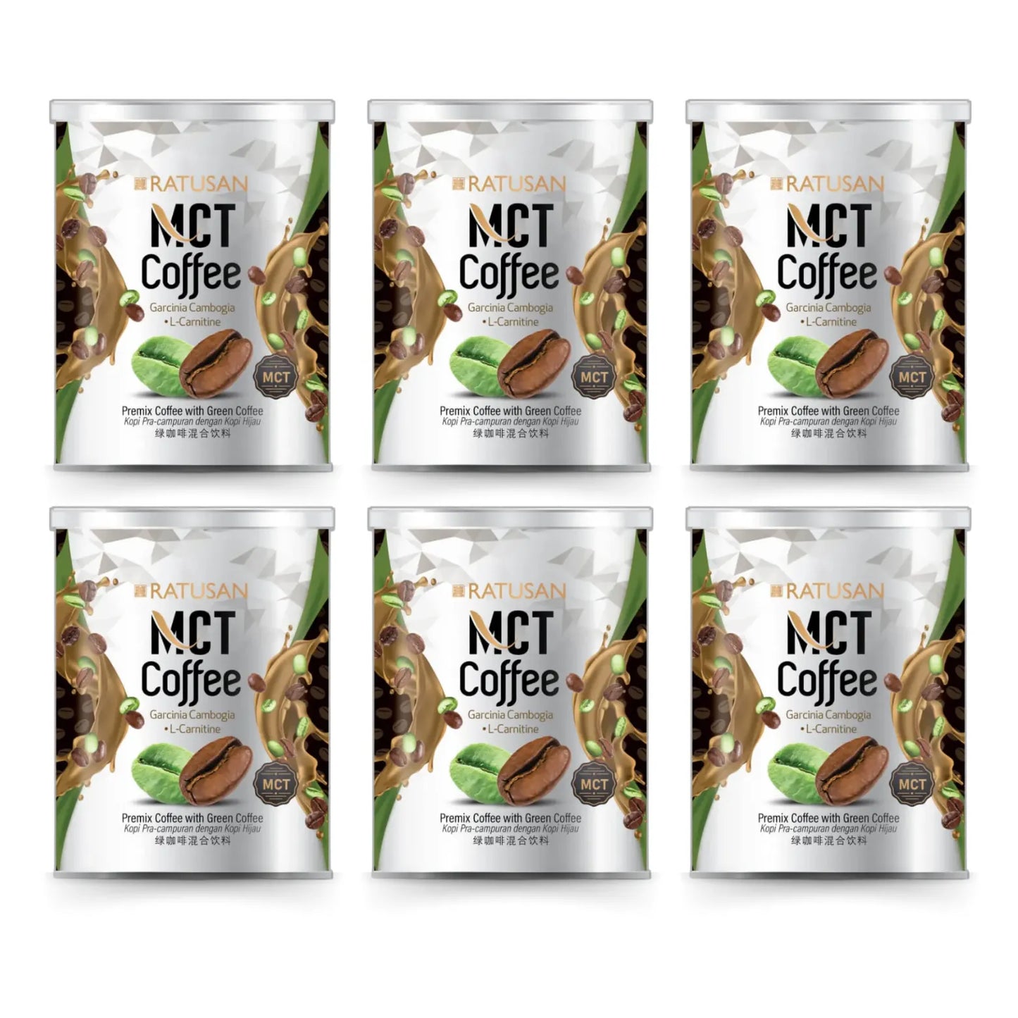 Ratusan MCT Coffee - 6 Cans Set