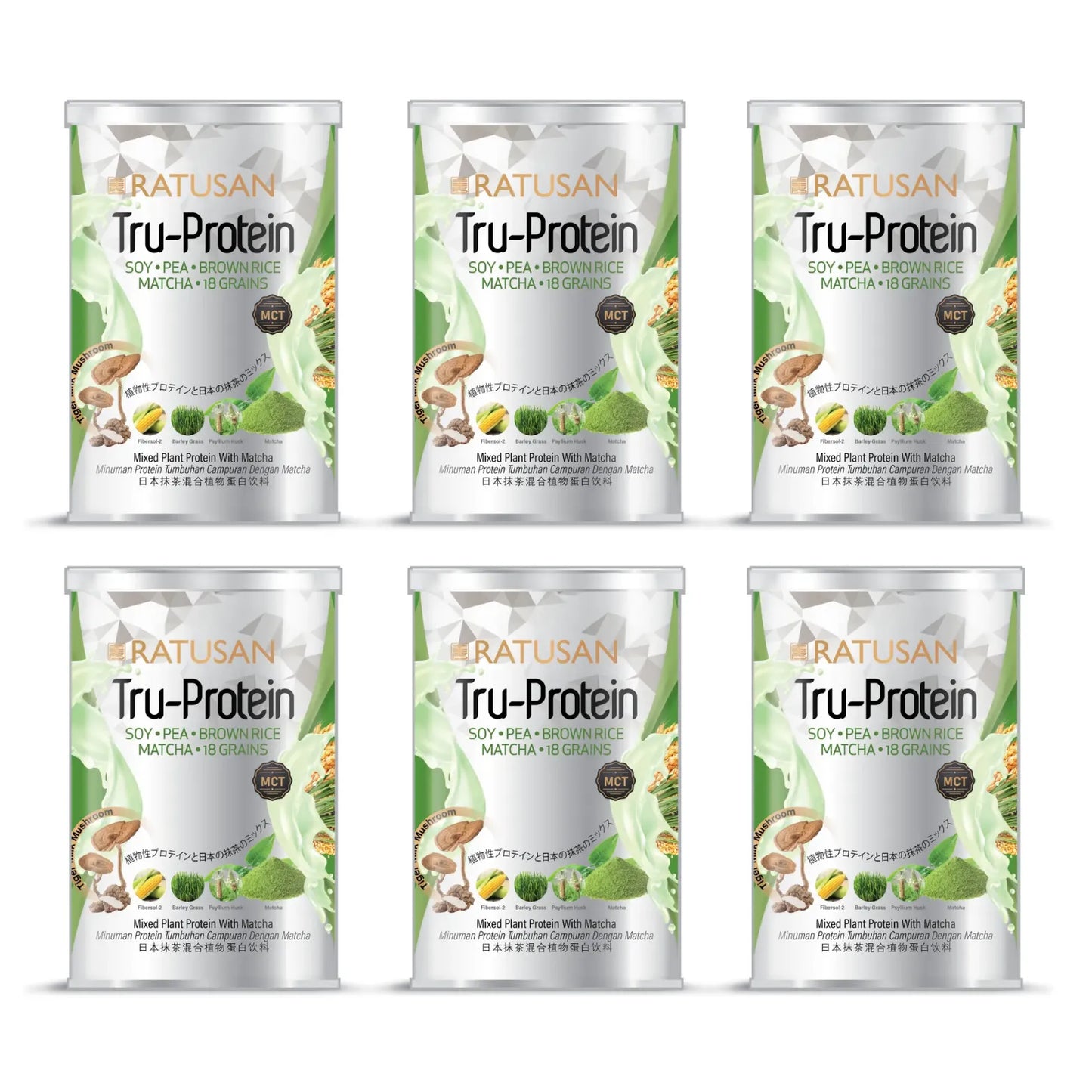 Ratusan MCT Tru-Protein - 6 Cans Set
