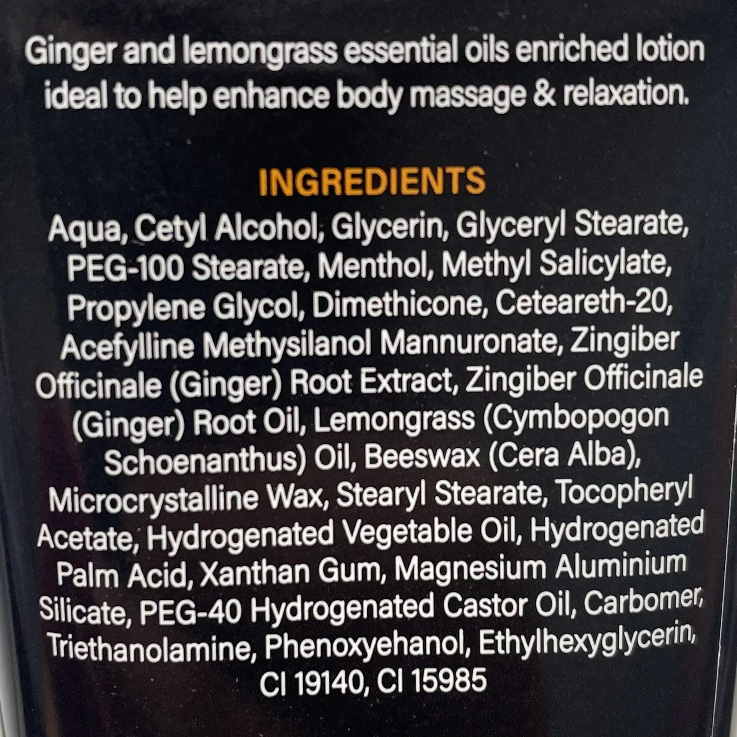 Singapore Ratusan Tru-Ginger Ingredients