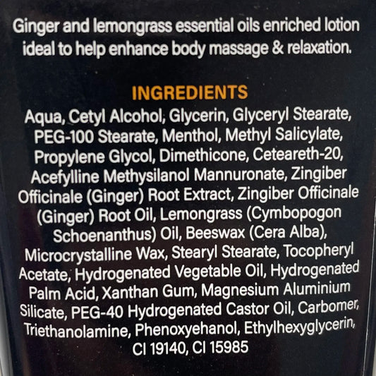 Singapore Ratusan Tru-Ginger Ingredients