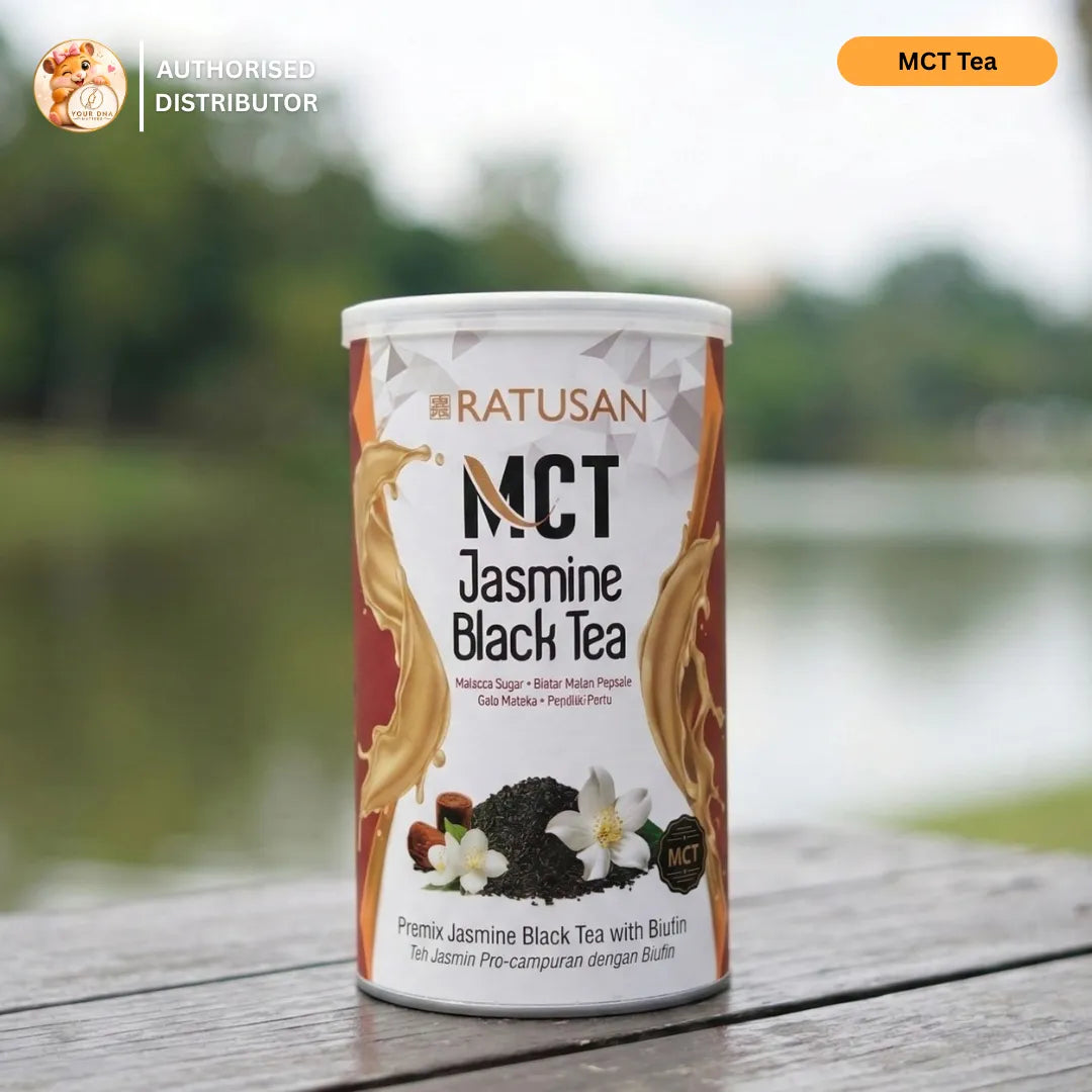 Ratusan MCT Jasmine Black Tea premix with MCT, jasmine black tea flavour and daily nutrition support in Singapore.
