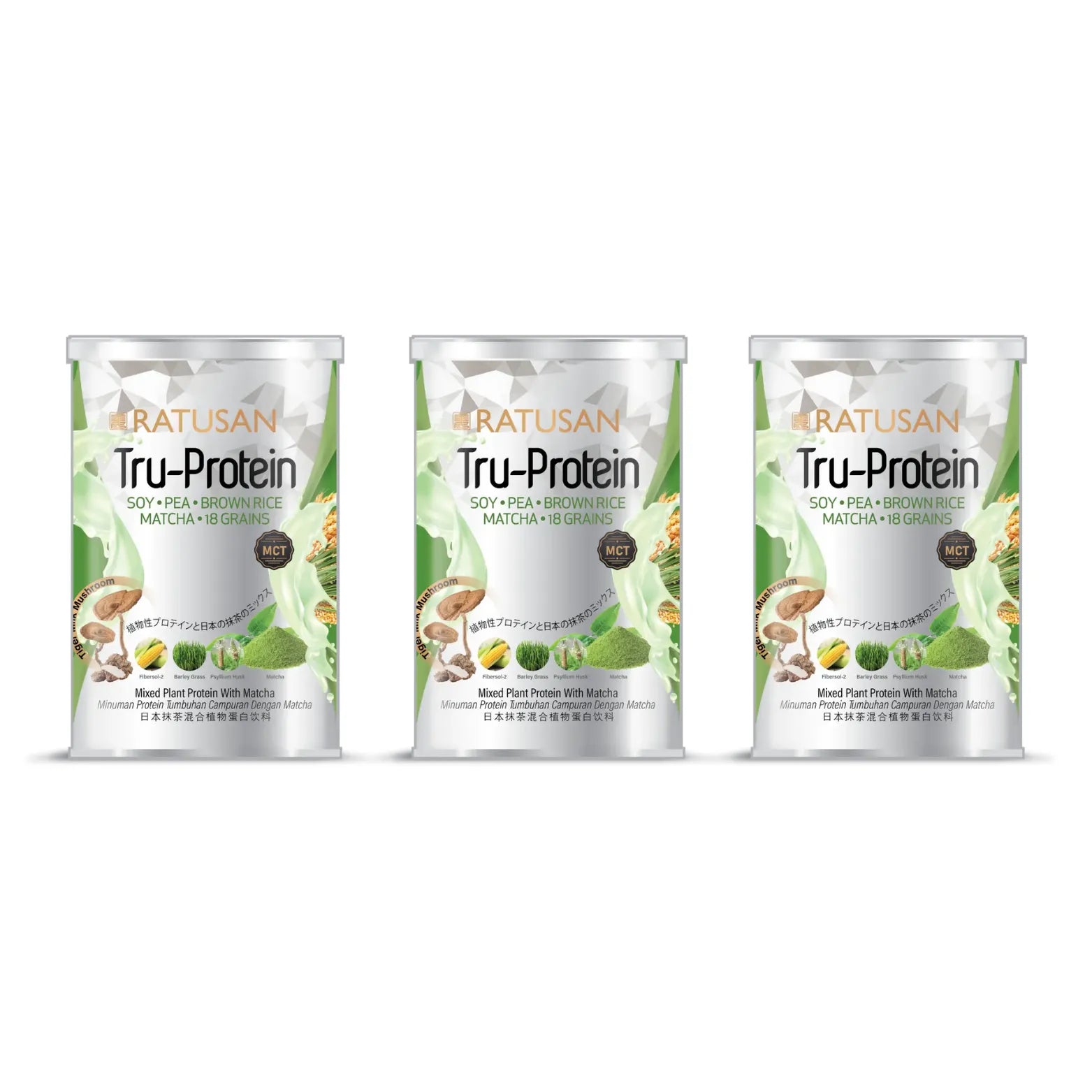 Ratusan MCT Tru-Protein - 3 Cans Set